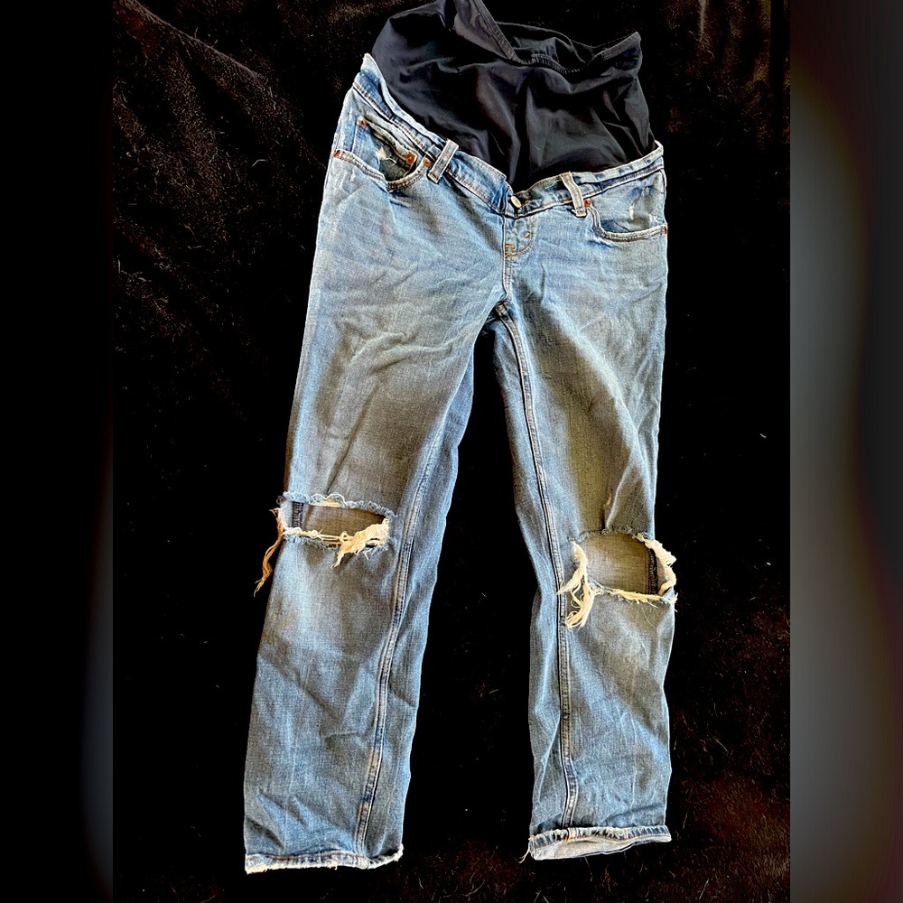 Abercrombie & Fitch Maternity Ankle Straight Jean